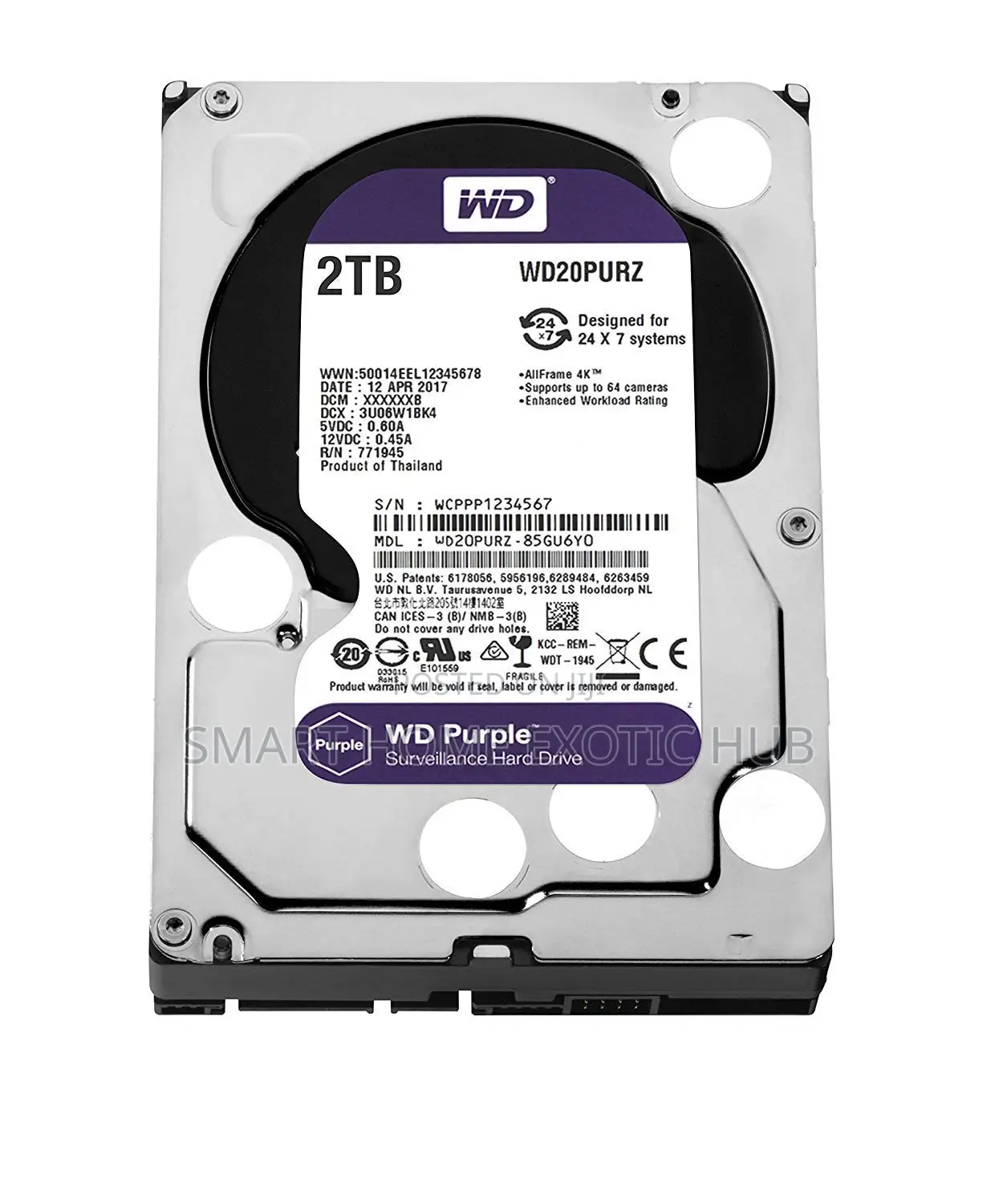 2 Tb Hard Drive For Desktop, Cctv Surveillance, Dvr, Nvr