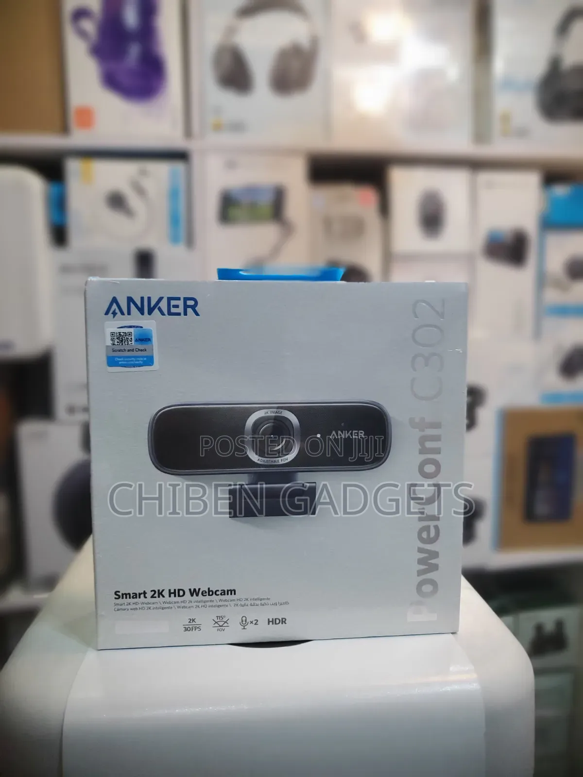 Anker Power Conf C302 Smart Full Hd Webcam, Usb-C Webcam With Mic