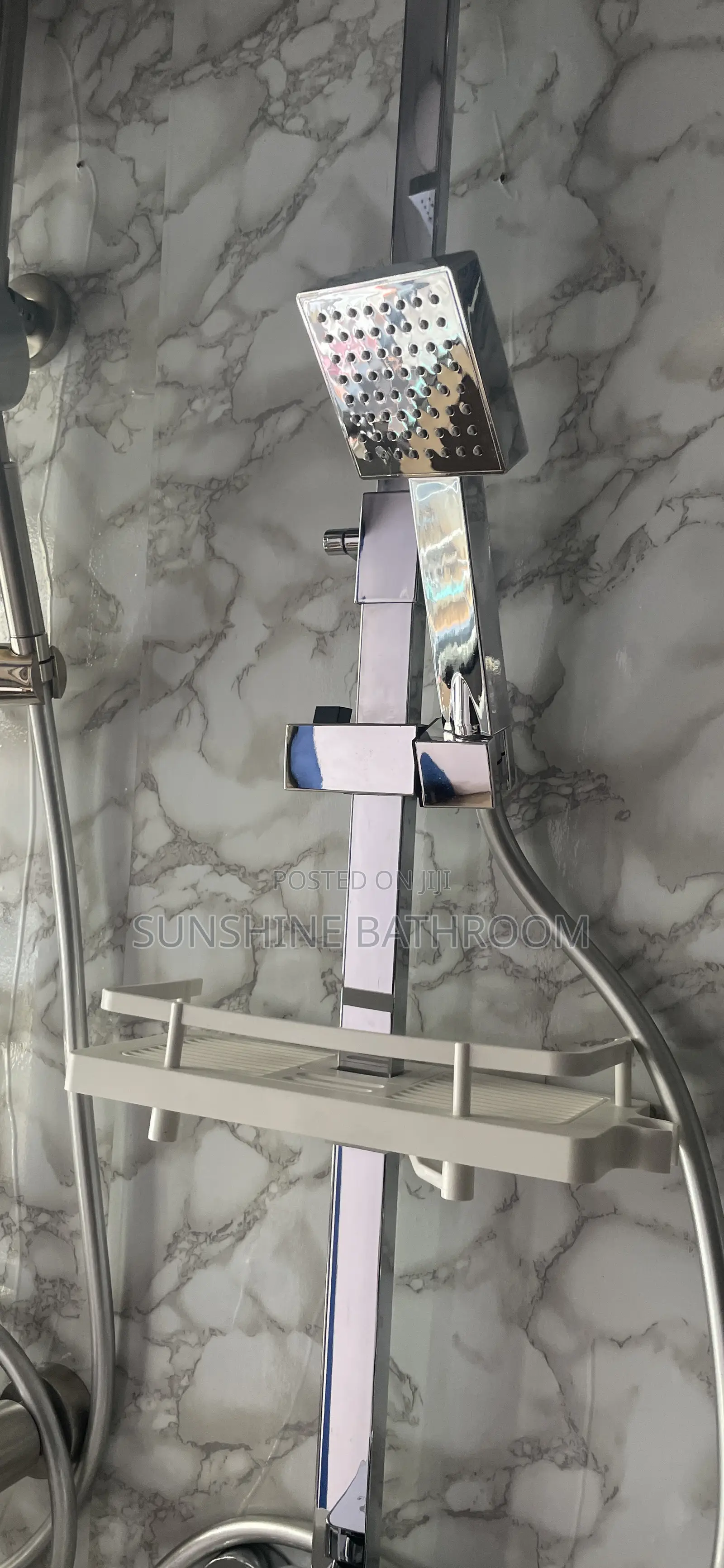 Square Chrome Shower