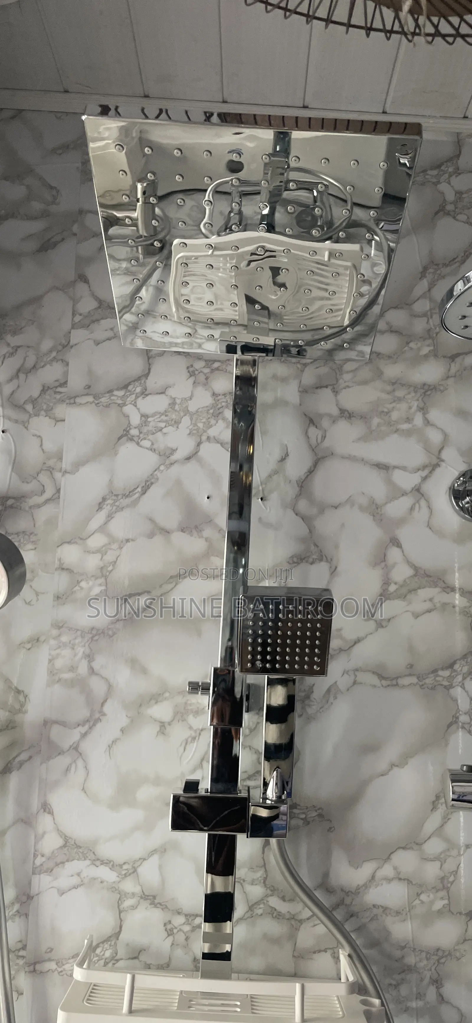 Square Chrome Shower