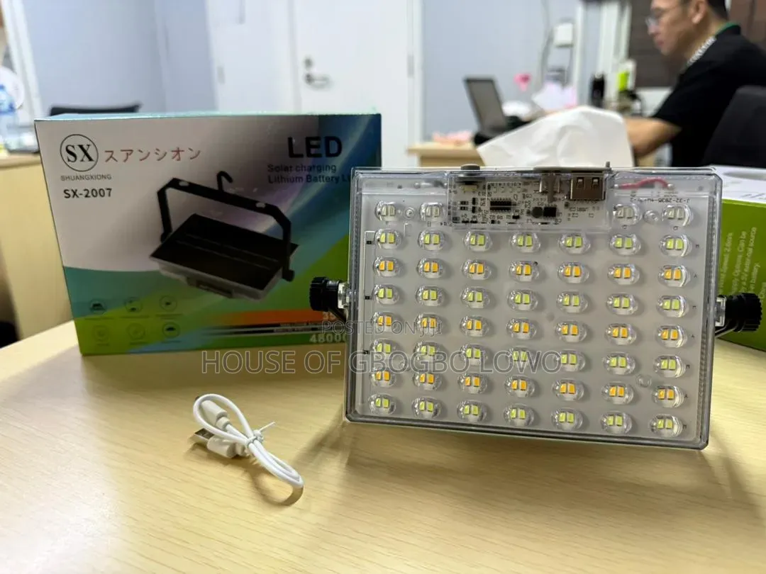 350watt Rechargeable Led Lights With Solar Panel