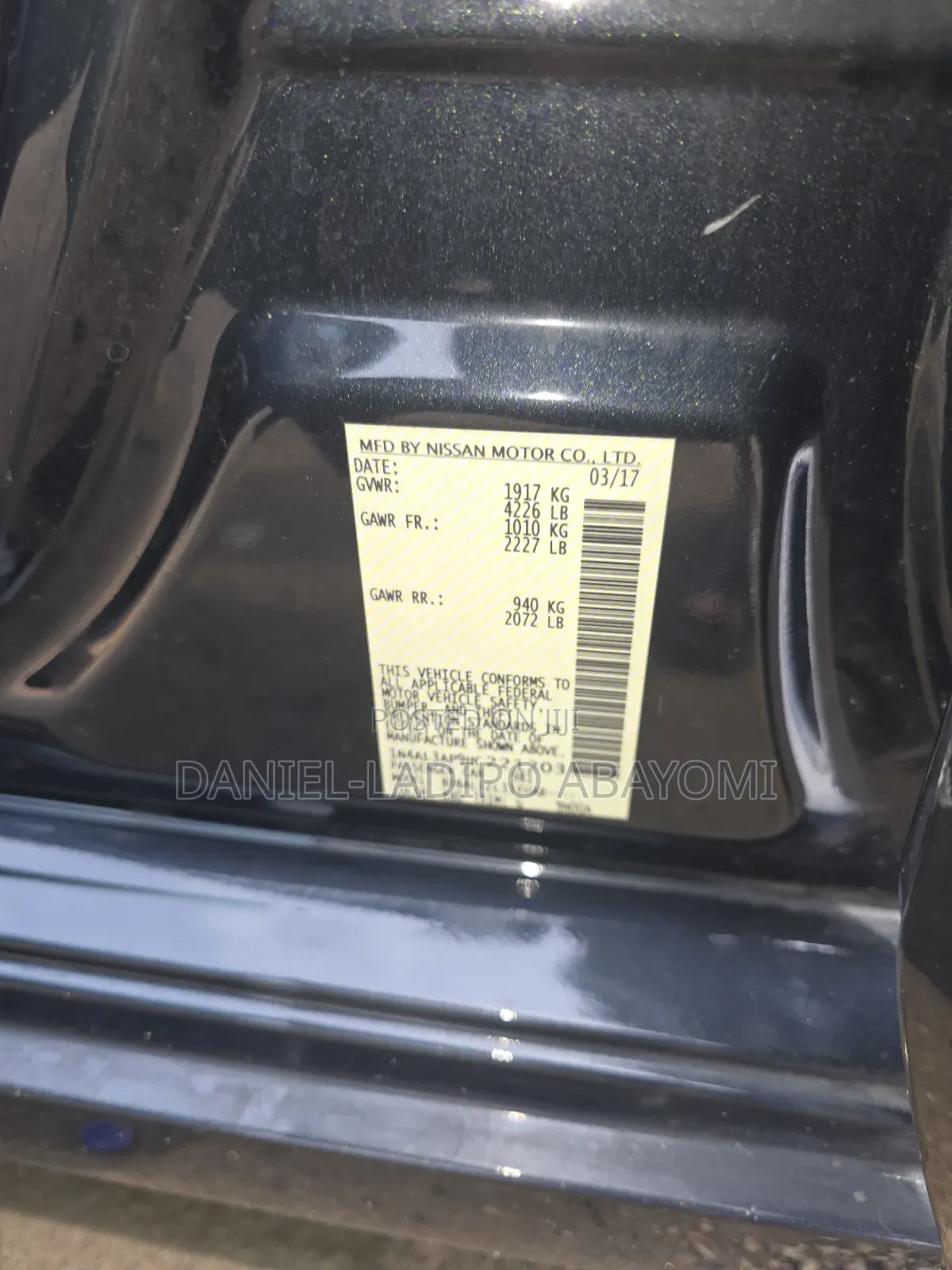 Nissan Altima 2017 Blue
