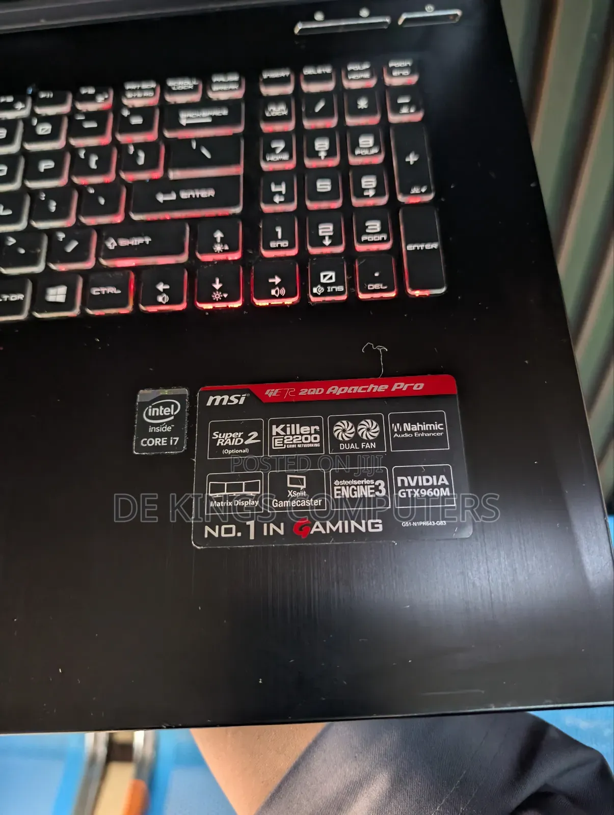 Laptop MSI GE62 2QE Apache 16GB Intel Core i7 SSD 256GB