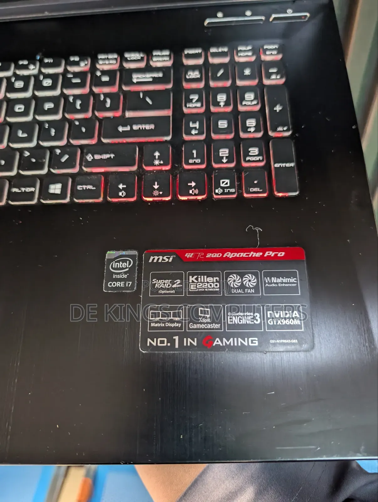 Laptop MSI GE62 2QE Apache 16GB Intel Core i7 SSD 256GB