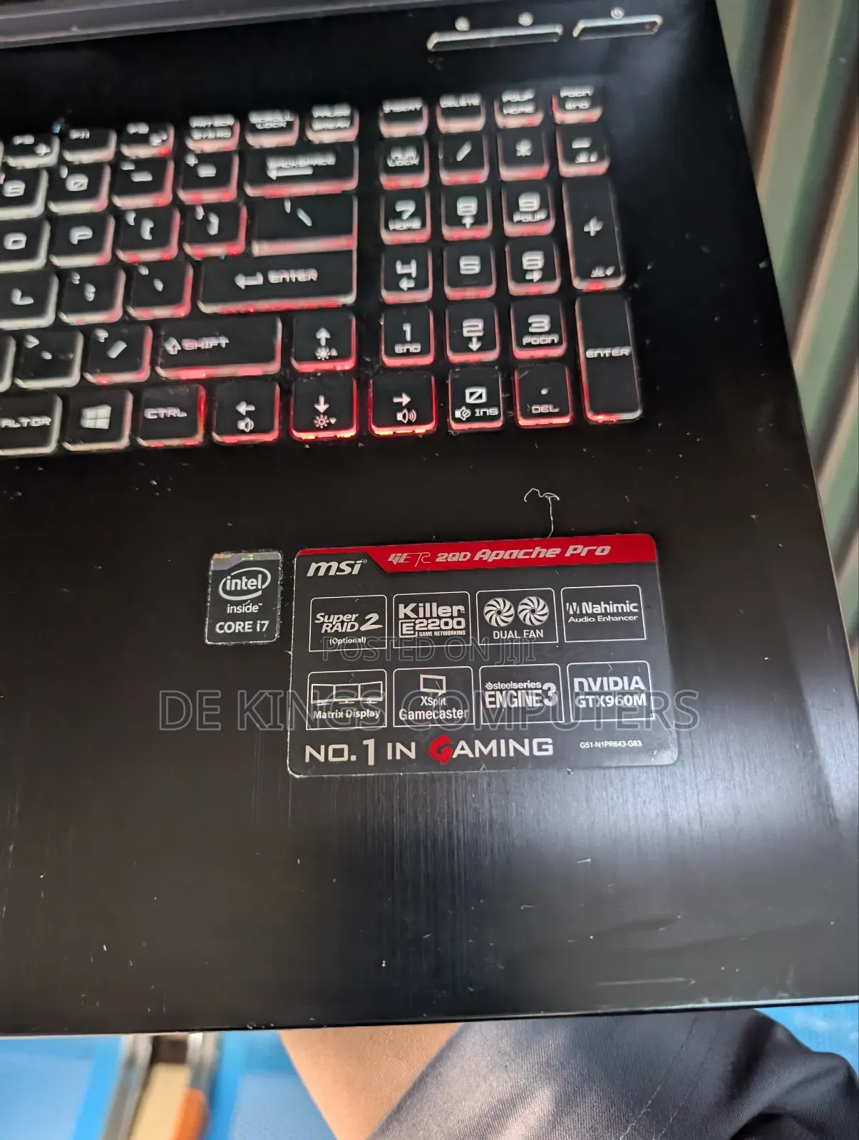 Laptop MSI GE62 2QE Apache 16GB Intel Core i7 SSD 256GB