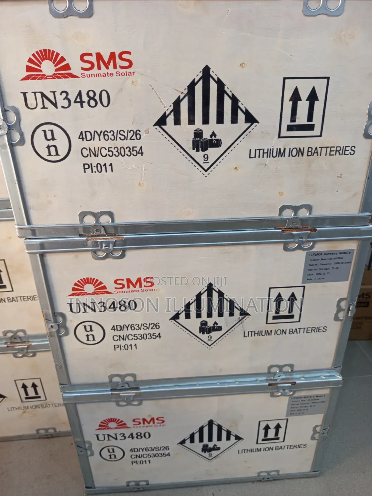 5kwh 48v SMS Lithium Ion Phosphate Lifepo4 Battery