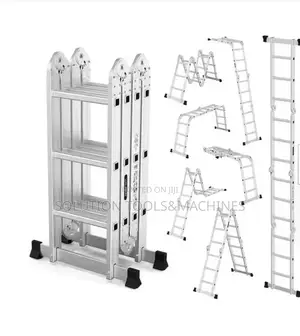 Foldable Multipurpose Aluminium Ladder 4*7- 8.3meters