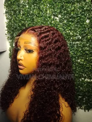 Burgundy Pixel Curl