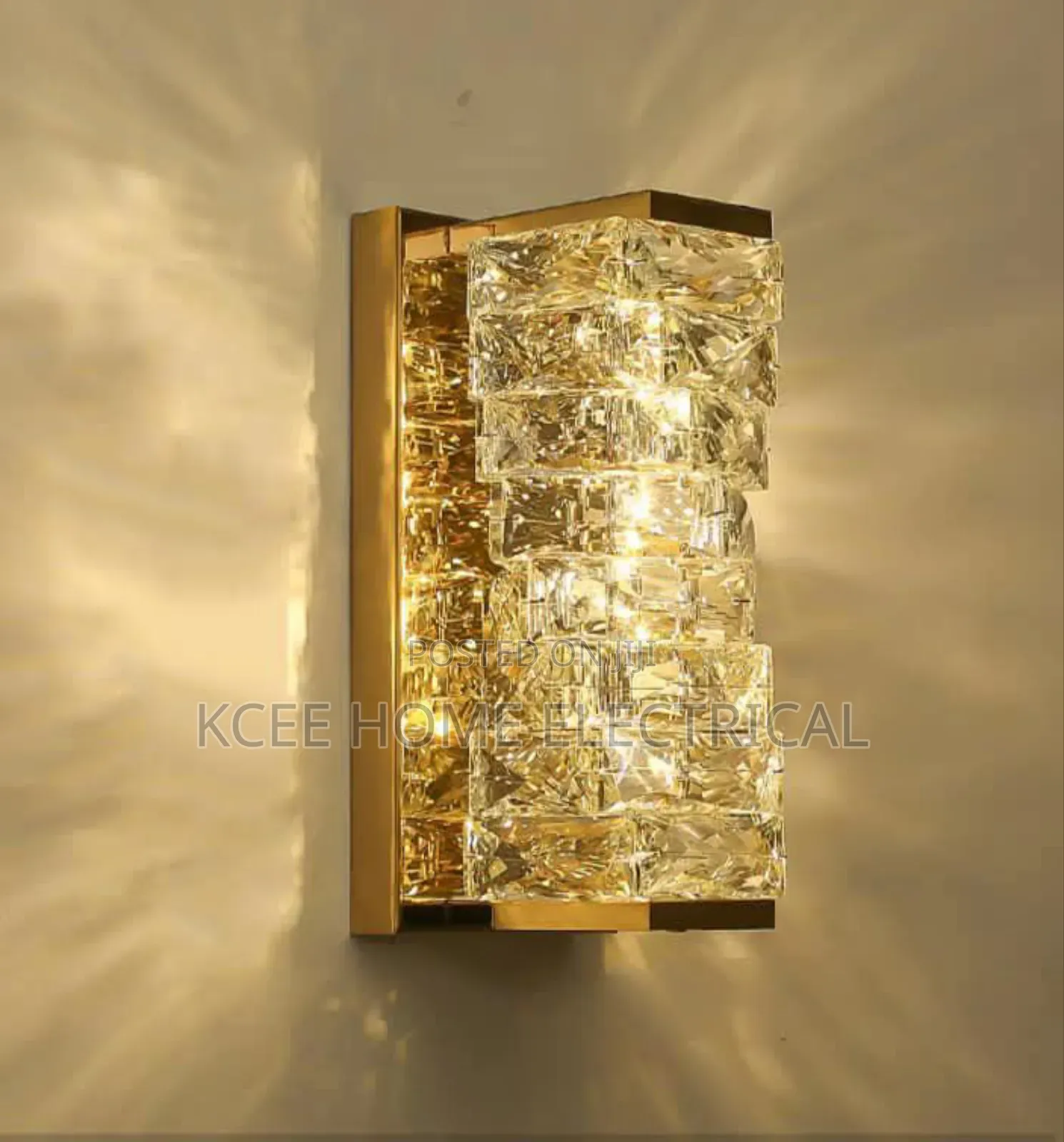 Modern Designer Led Crystal Wall Sconce Light