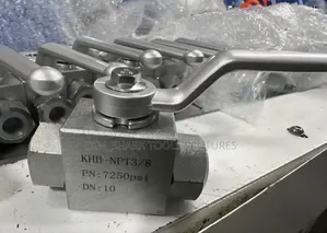 3/8" X 7250psi High-Pressure Hydraulic Ball Valve Model(Khb-Npt3/8)