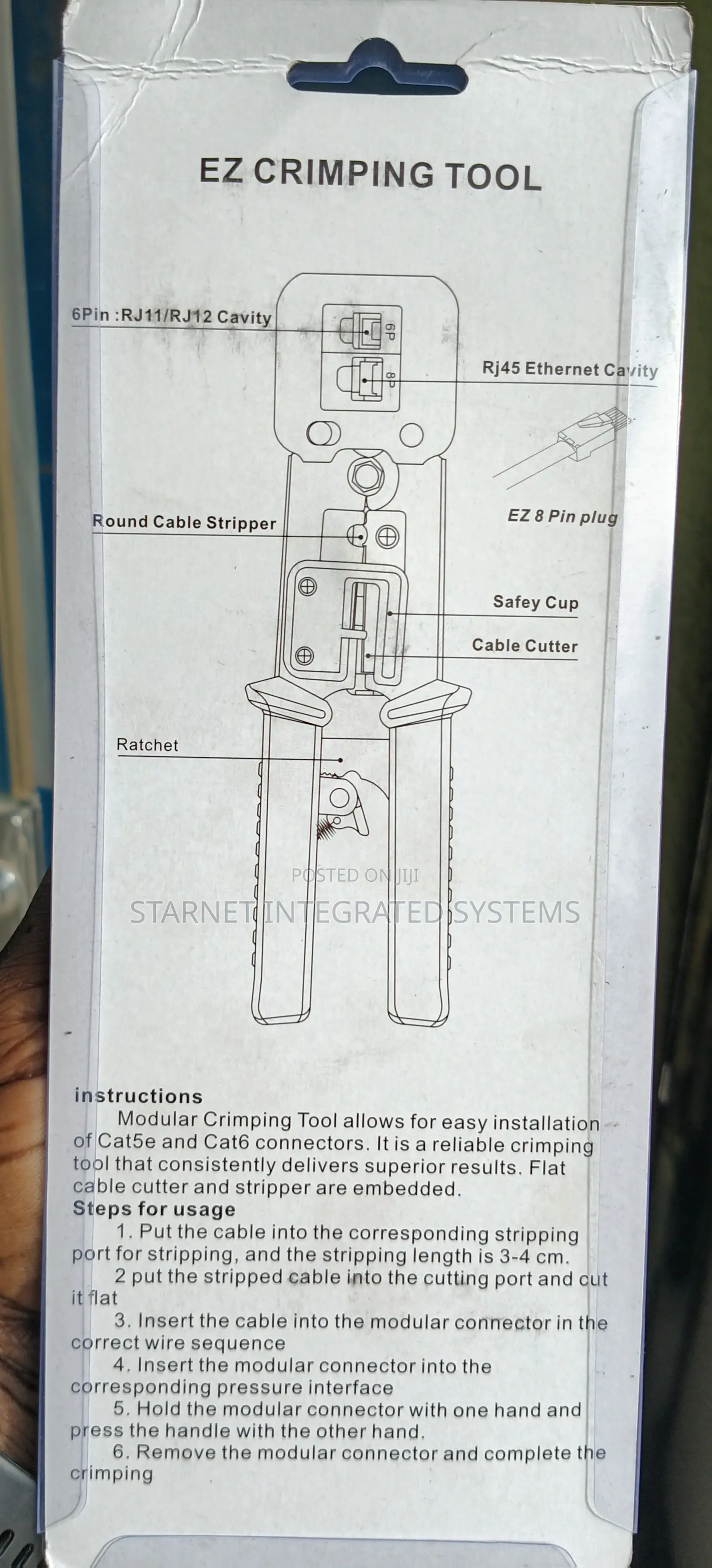 Tools Rj45 Pass Through Crimping Tool