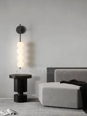 Modern Copper Wall Sconce Light With White Glass Ball Shade