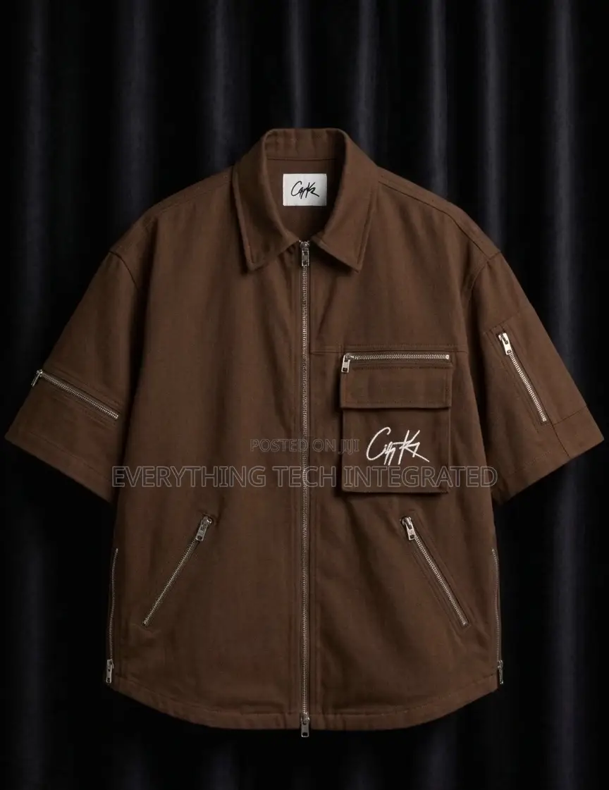 Zipped Oversized Shirt and Short