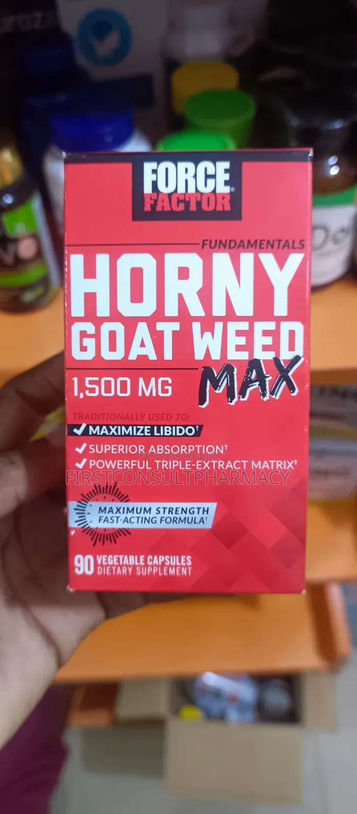 Force Factor Horny Goat Weed Max 1500mg X 90
