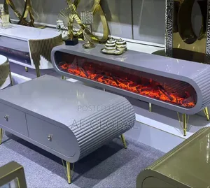 Modern Fireplace Tv Console and Centre Table