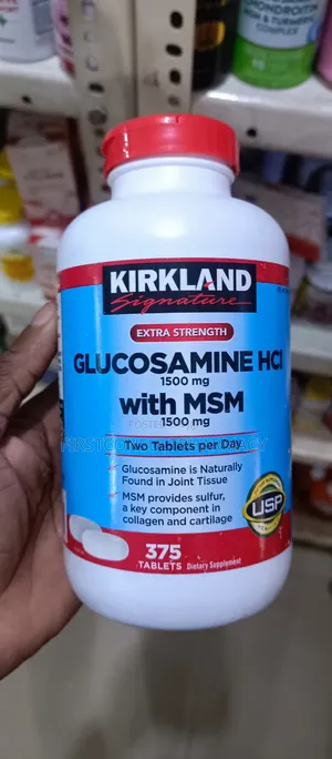 Kirkland Signature Extra Strength Glucosamine HCL With MSM X 375