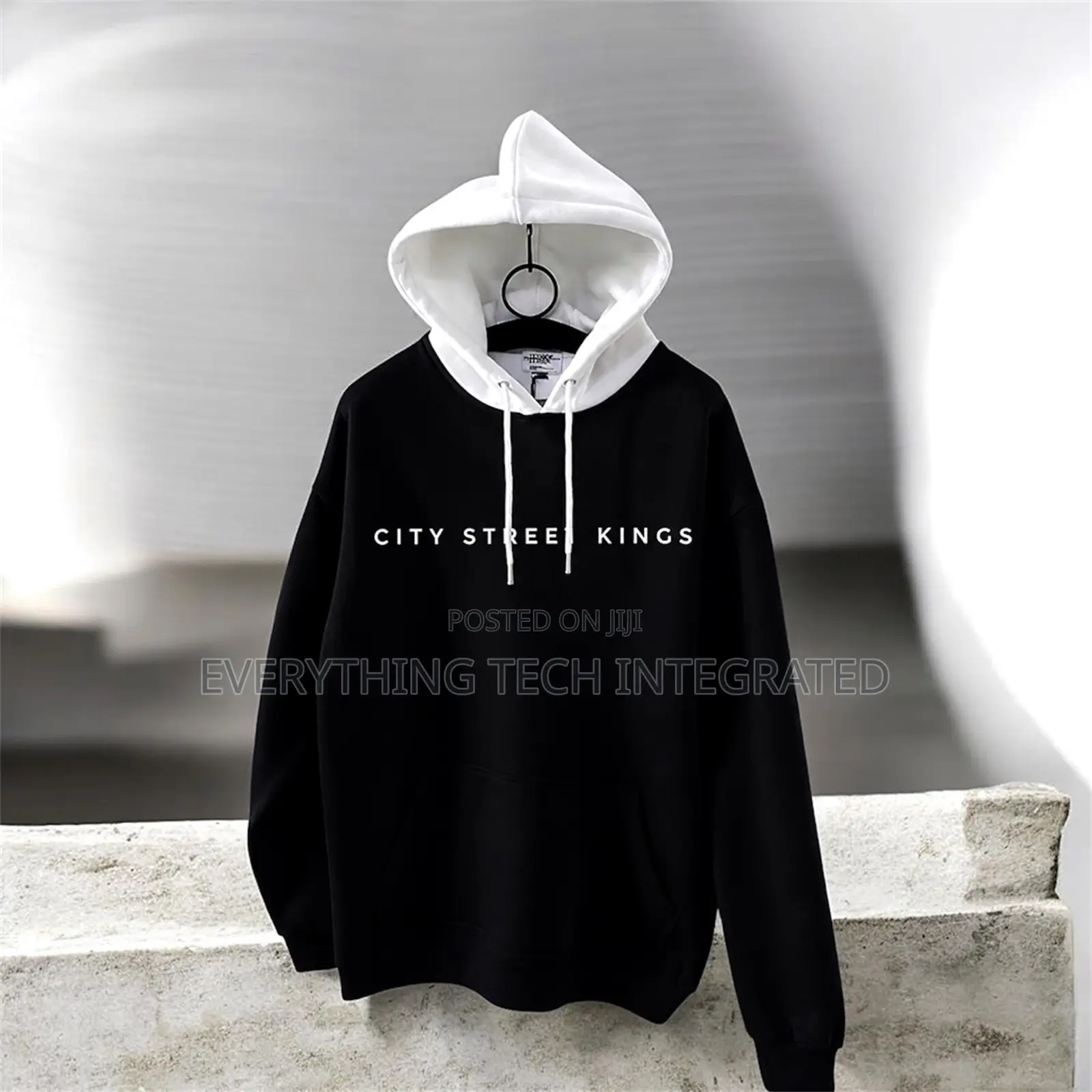 City Two Toned Pull-Over Hoodie