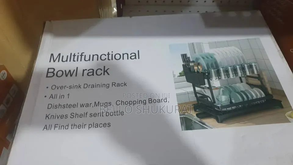 Plate Rack With Cup Holder
