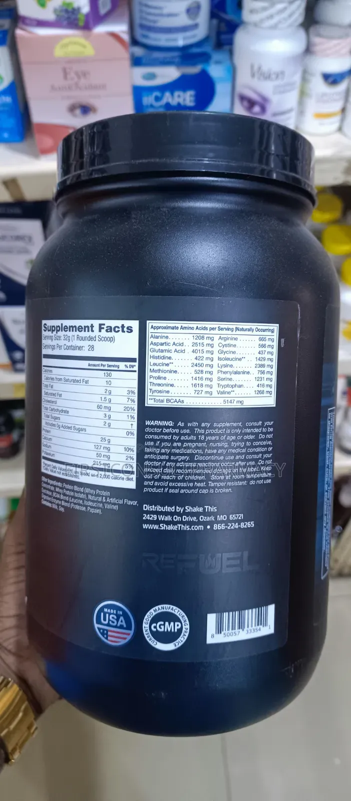 Refuel Whey Protein Powder 2lb X 28