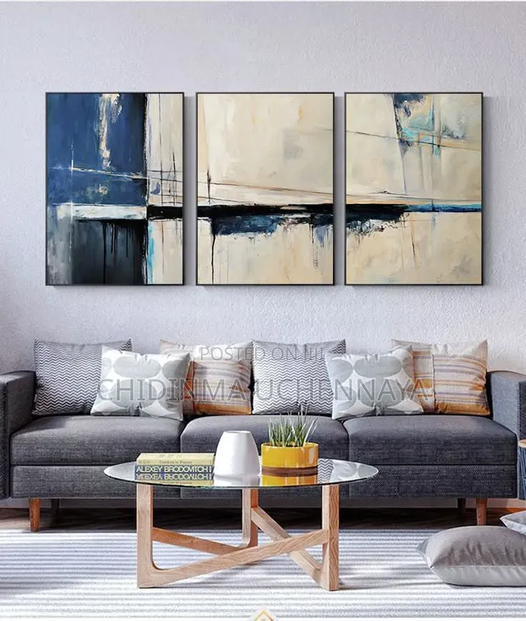 3set Contemporary Abstract Canvas Artwork