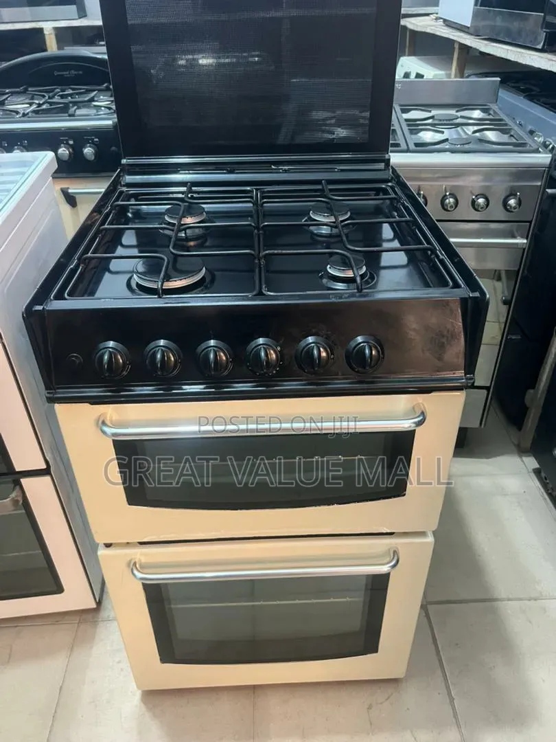 4- Burner Gas Cooker With Double Oven
