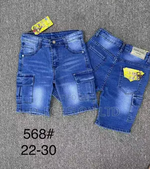 Wholesales >Kids Cargo Jean Shorts Bag(50pcs Mix Colors) #450,000