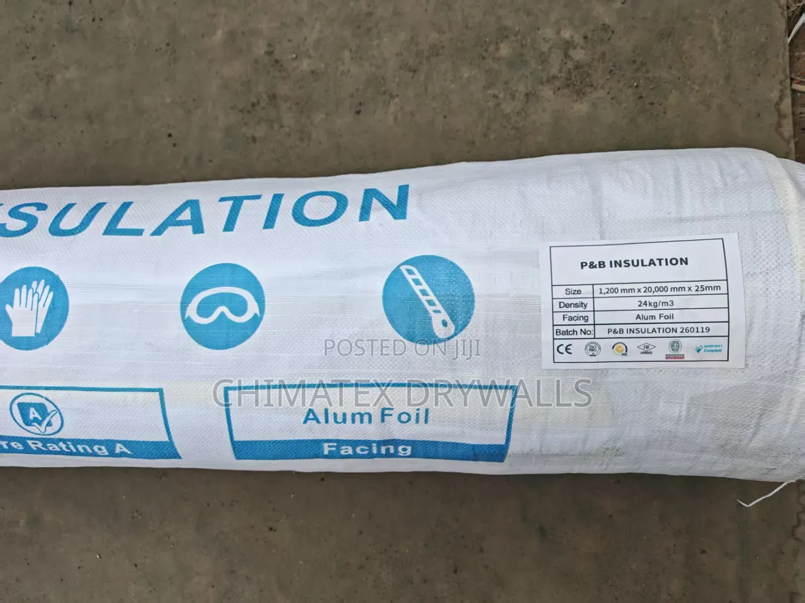 P and B Insulation 25mm and 50mm