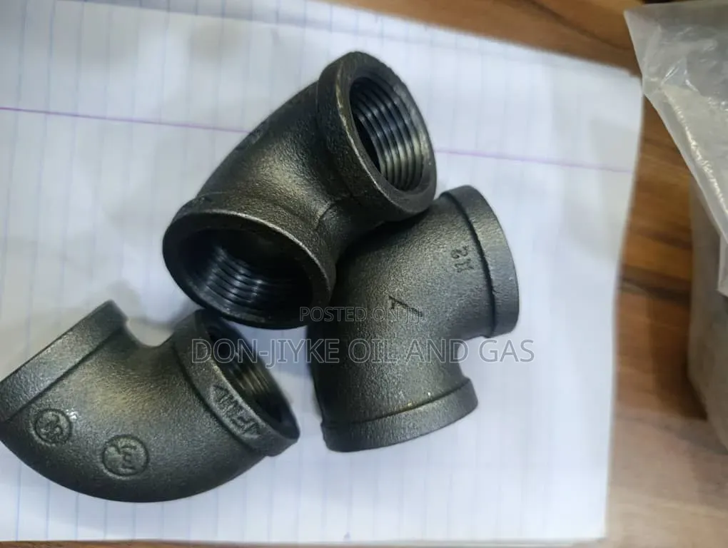 25mm Black Steel Elbow