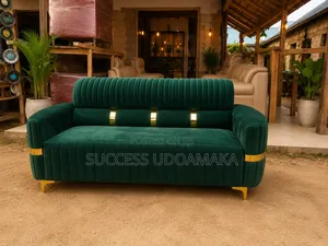 3 Seater Green Color Sofa