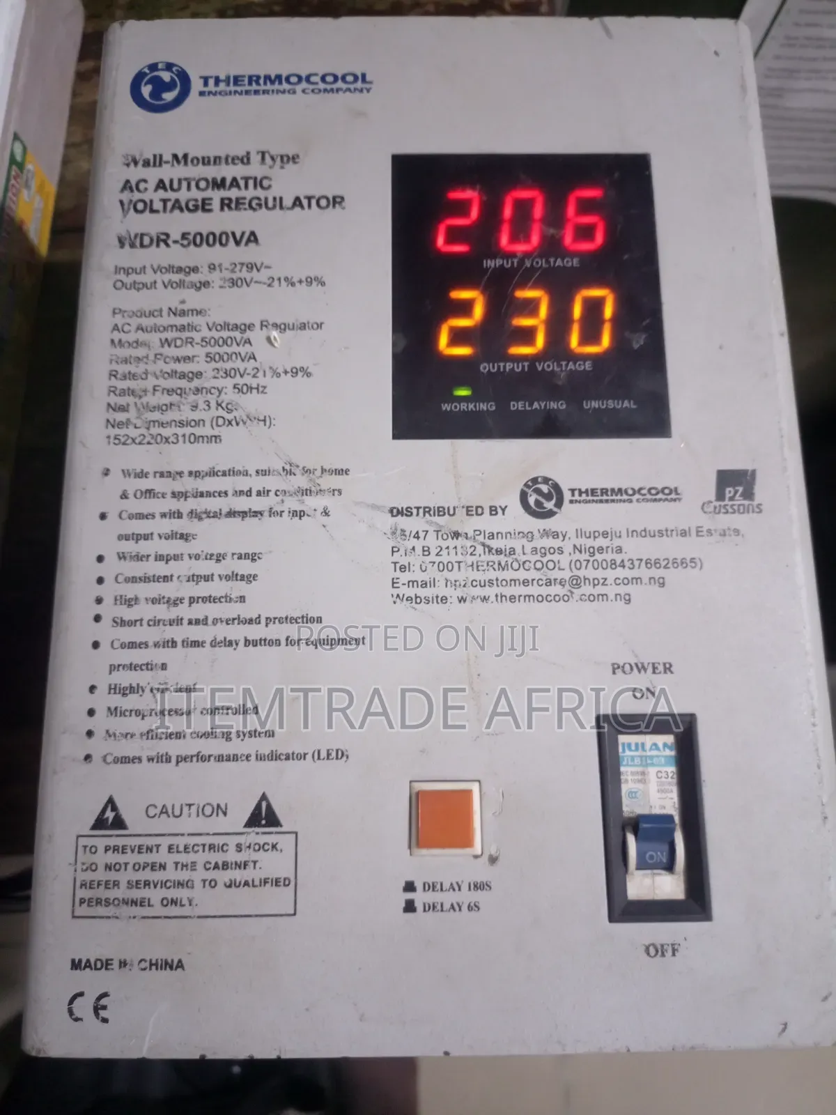 Thermocool Stabilizer 5kva Digital
