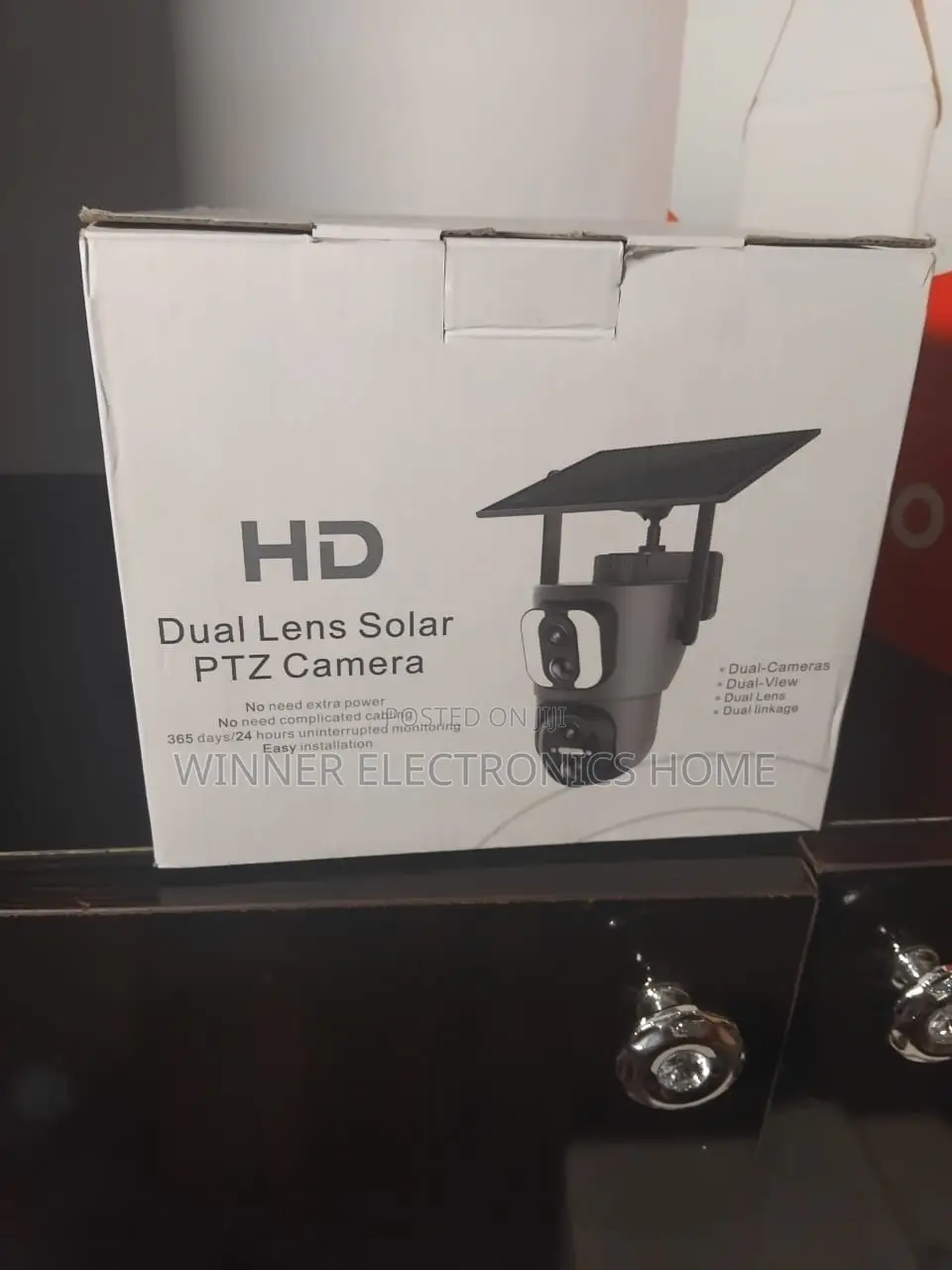 Hd Dual Lens Solar PTZ CCTV Camera 6mp