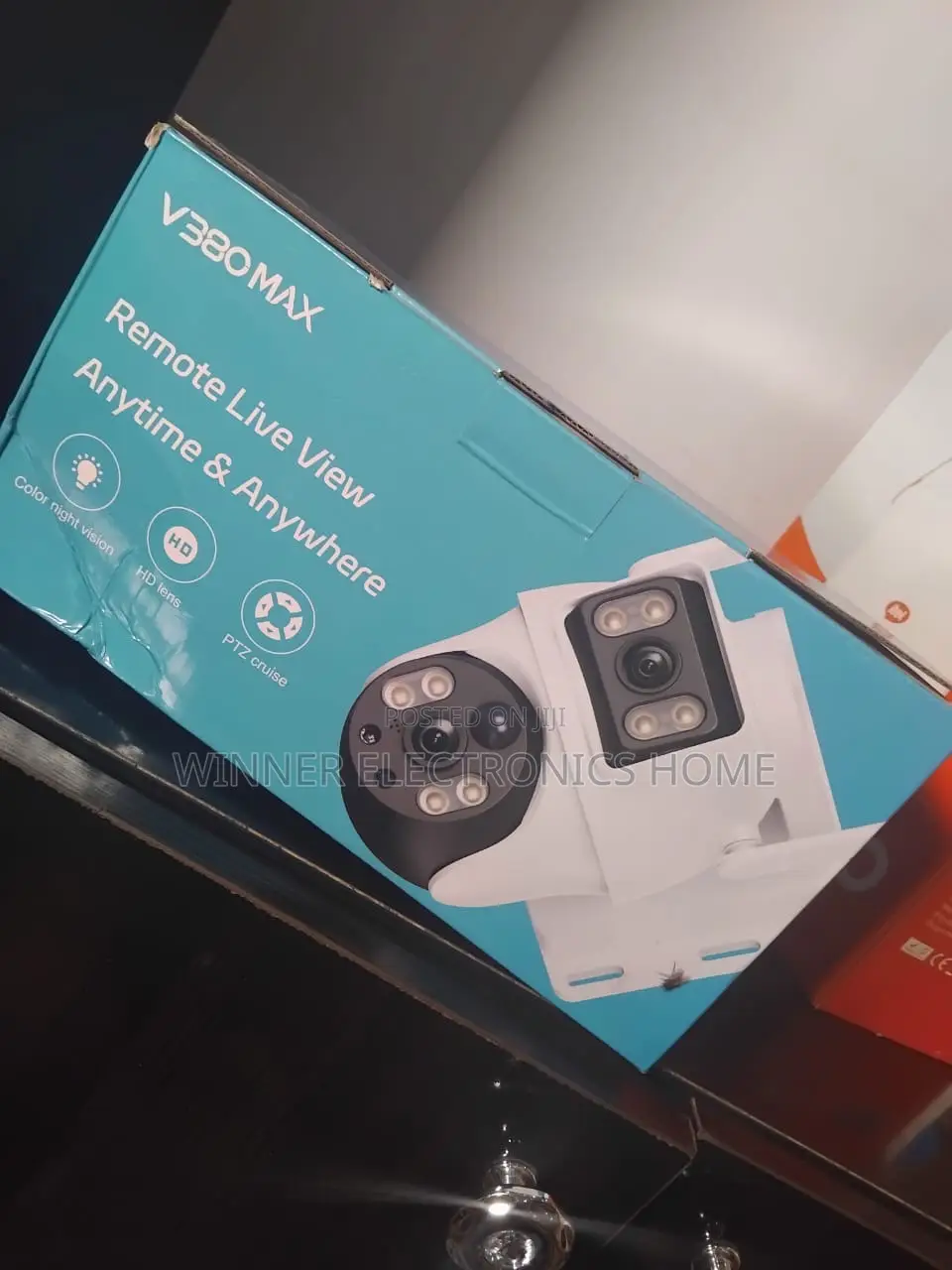 V380 Max Dual Lens Solar Powered CCTV Surveillance Camera