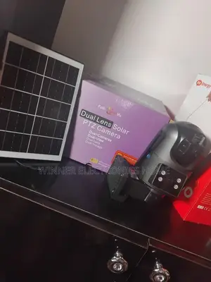 Poly Vision Dual Lens Solar PTZ CCTV Camera 8mp