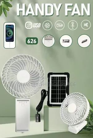Rechargeable Fan With Solar Panel