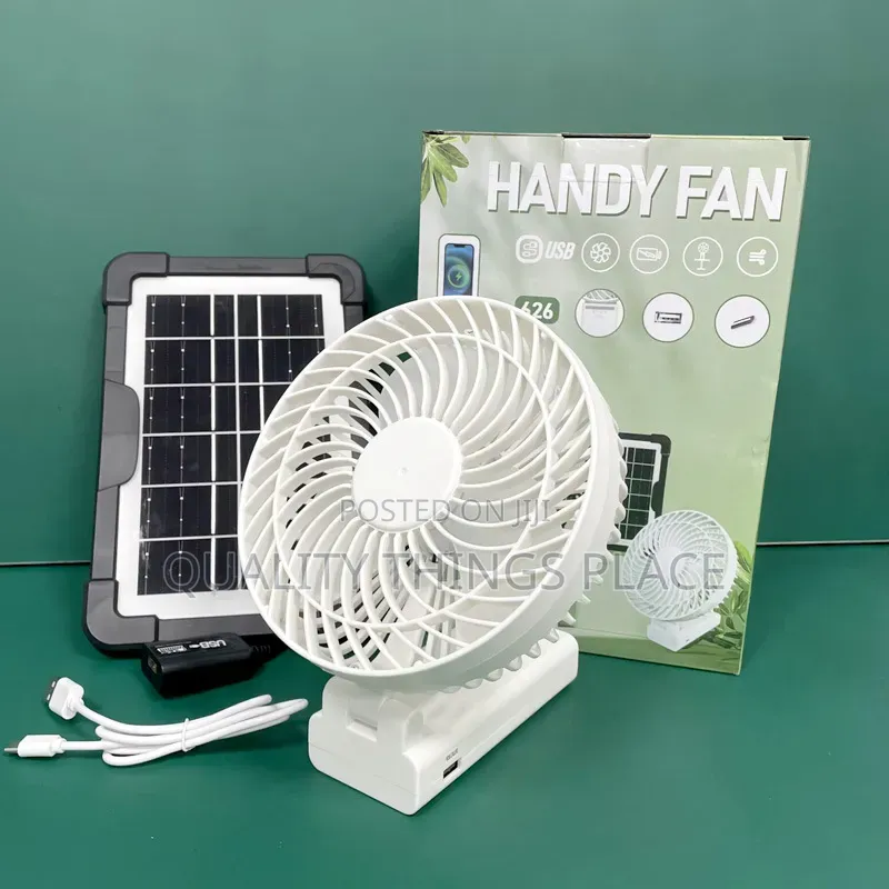Rechargeable Fan With Solar Panel