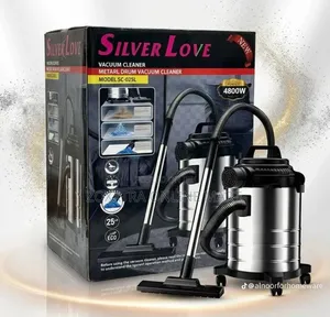 Silver Love Metal Drum Vacuum Cleaner