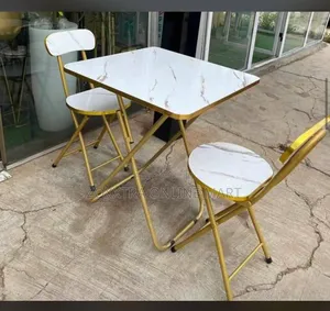 Foldable Table With 2 Chairs