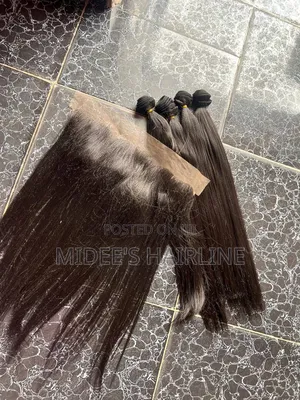 Hand Ventilated Full Frontal+ 4bundle 16”Inches Silky Straight Hair
