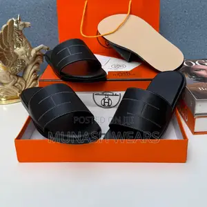 Hermes Cover Leather Slipers 40-46 Available