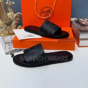 Hermes Cover Leather Slipers 40-46 Available