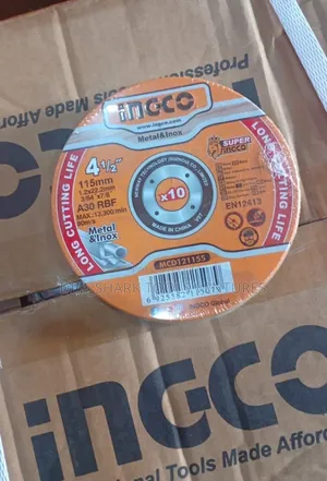 4-1/2" X1.2mm Thick Ingco(115mm)Metal and Stainless Steel Cutting Disc