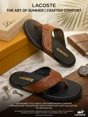 Quality Lacoste Slippers