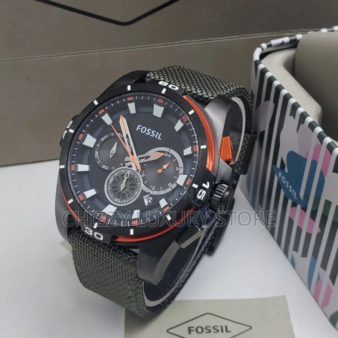Fossil Quality Luxury Men Automatic Engine Wristwatch