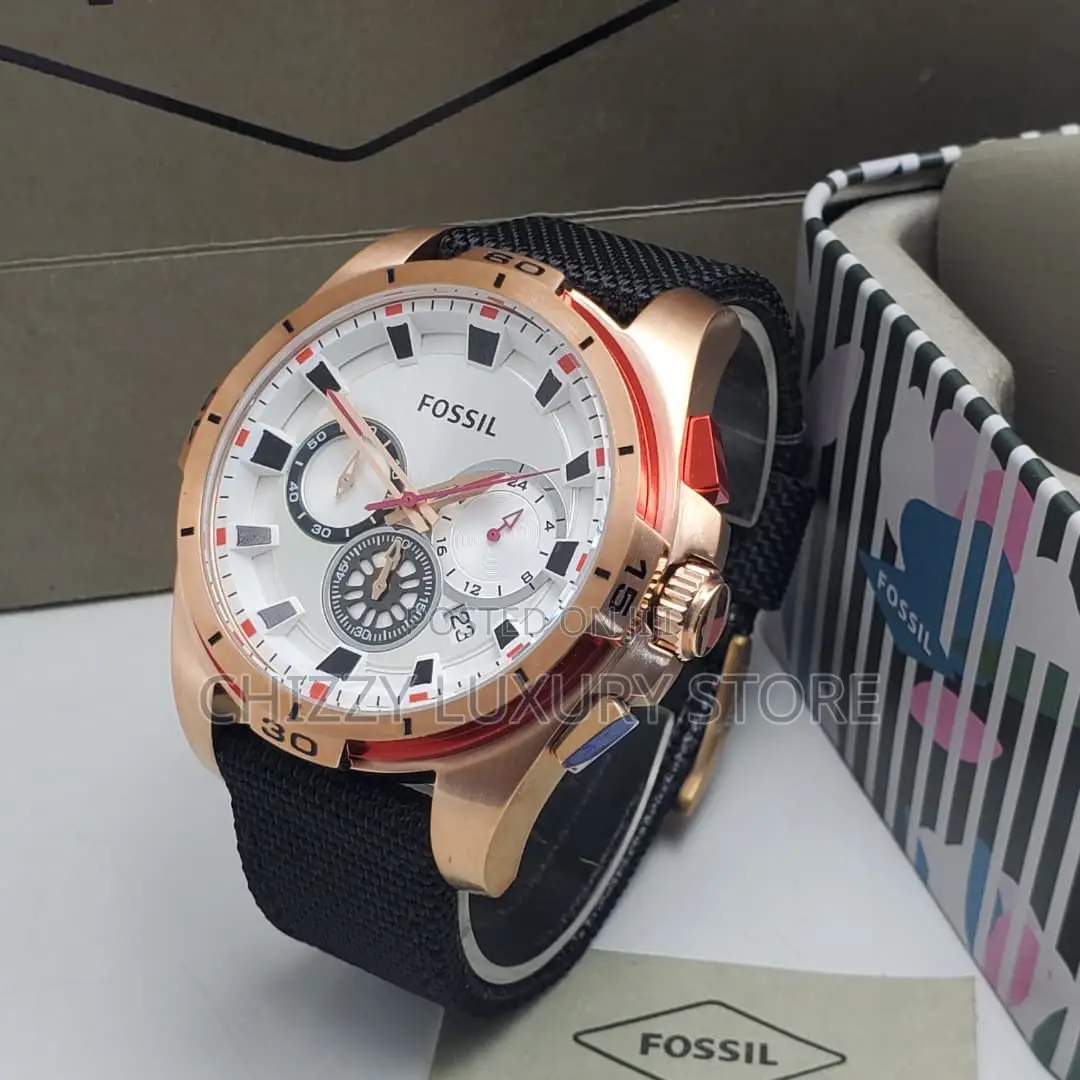 Fossil Quality Luxury Men Automatic Engine Wristwatch
