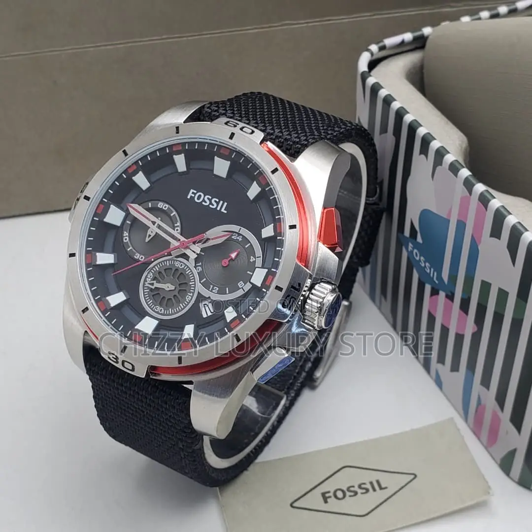 Fossil Quality Luxury Men Automatic Engine Wristwatch