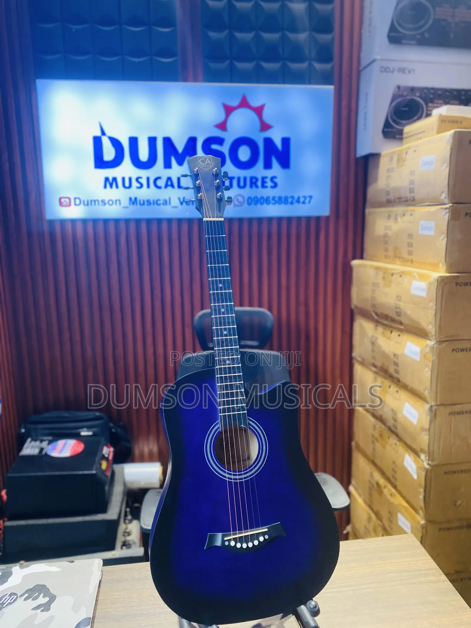 Classic Audio Acoustic Guitar Purple Colour