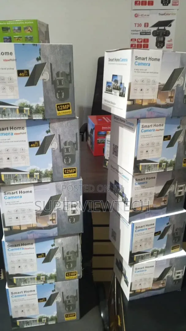 Solar Powered Dual Lens CCTV Camera
