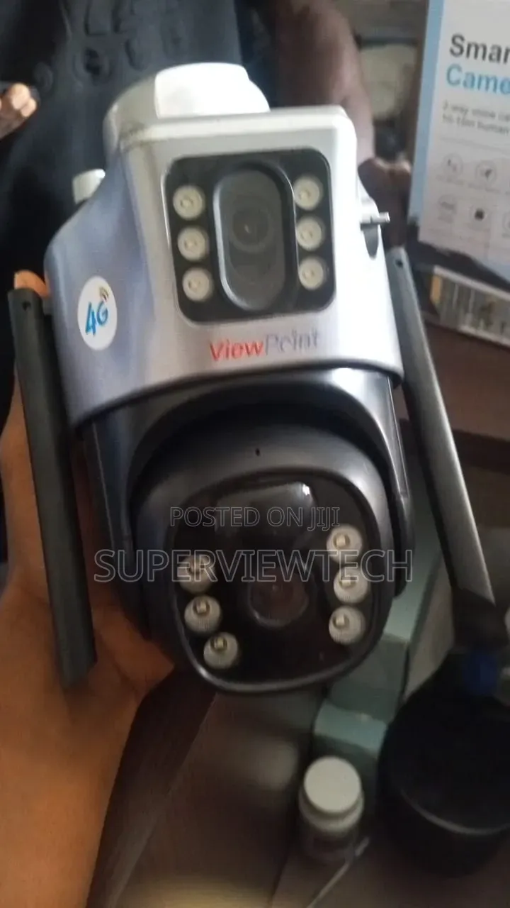 Solar Powered Dual Lens CCTV Camera