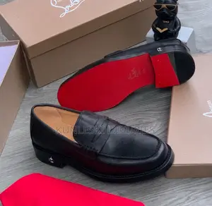Original Christian Louboutin Black Loafers Shoe
