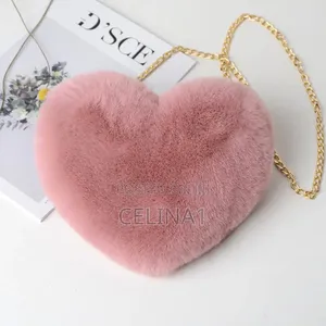 Plush Heart Shaped Bag